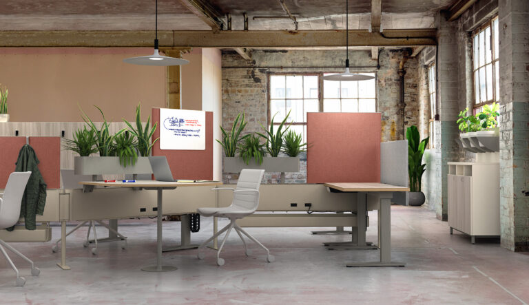 Essential Desk + Edison Junior Rail