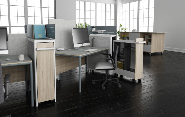 C9 Desk + Edison Senior Rail