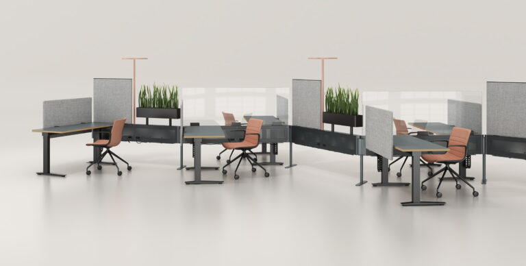 Essential Desk + Edison Junior Rail