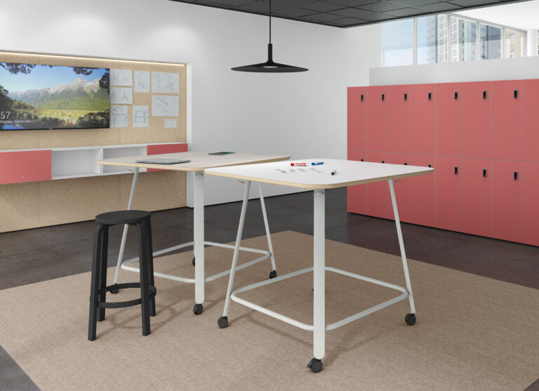 Haven Social Tables + Zo Lockers